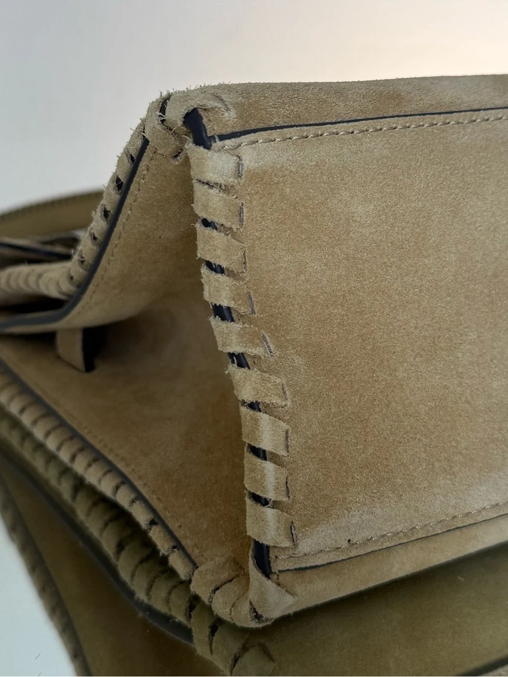 Tory Burch LEE RADZIWILL LARGE SUEDE SHOULDER BAG $1,260